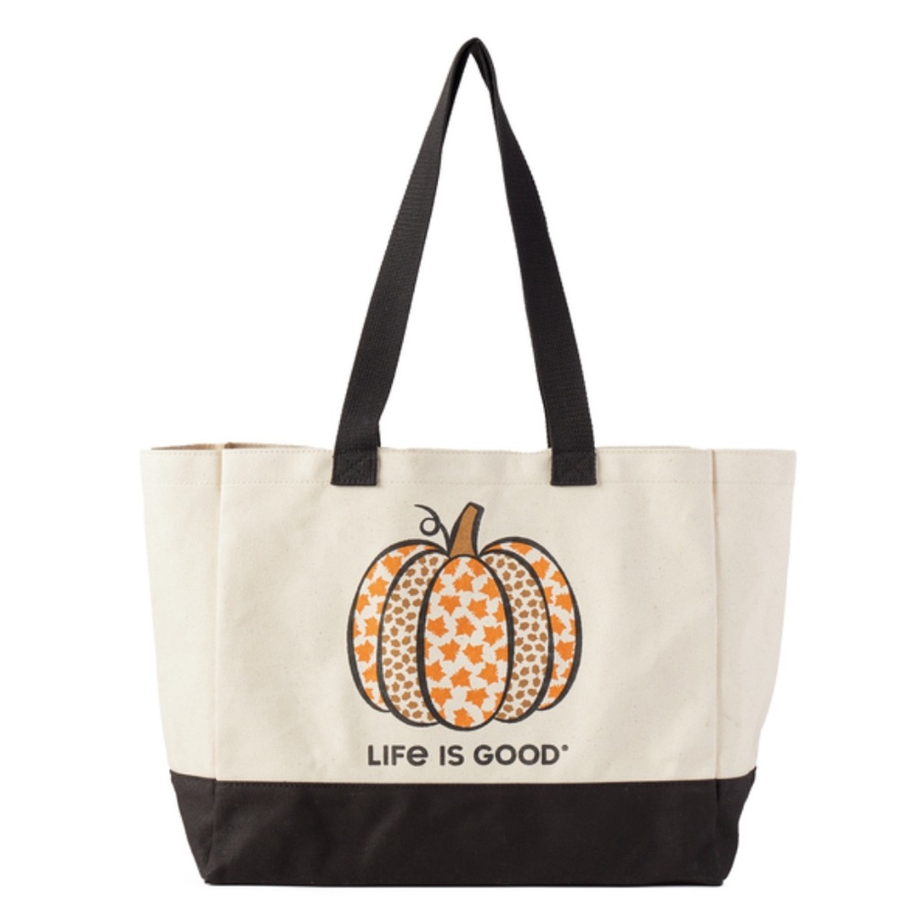 Life is Good Cotton Canvas Tote